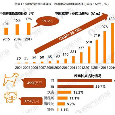 宠物经济上行 养宠用户撑起千亿级别的宠物行业